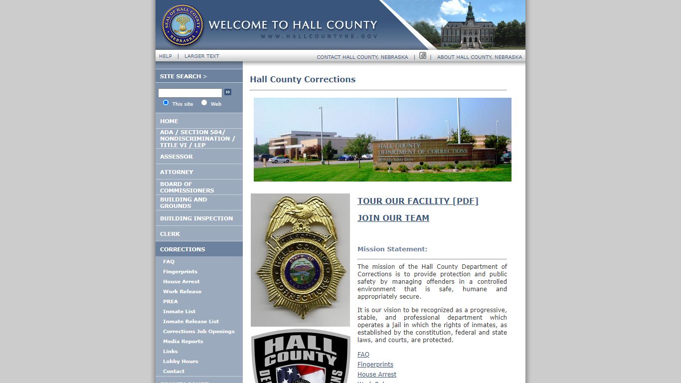 Hall County Corrections - Hall County, Nebraska